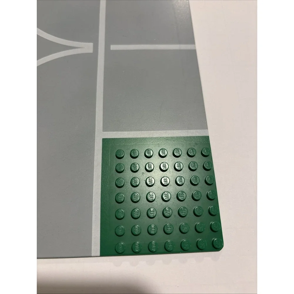 Vintage Lego Gray/Green 32 x 32 City Town Baseplates Roads Street 10